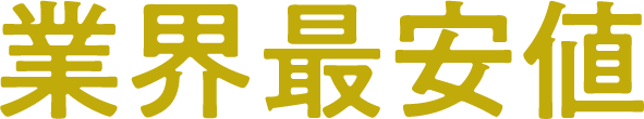 業界最安値