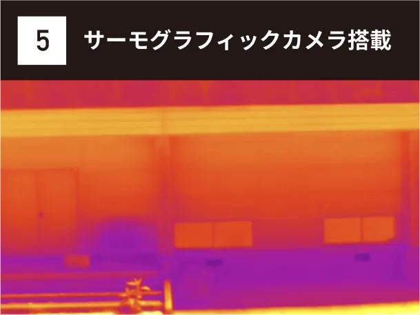 サーモグラフィックカメラ搭載